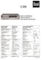 Dual C-818-Service-Manual 